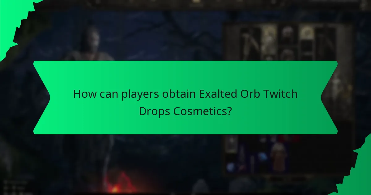 How is the rarity of Exalted Orb Twitch Drops Cosmetics determined?