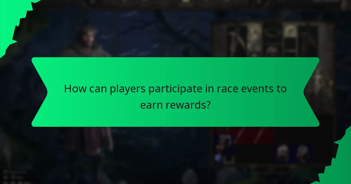 How does color coding work for race event rewards?