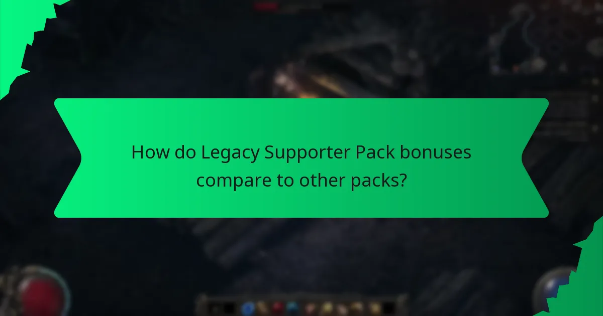 How rare are the bonuses in the Legacy Supporter Pack?