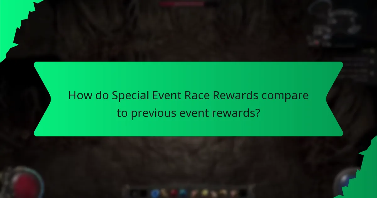 How is the rarity of Special Event Race Rewards determined?