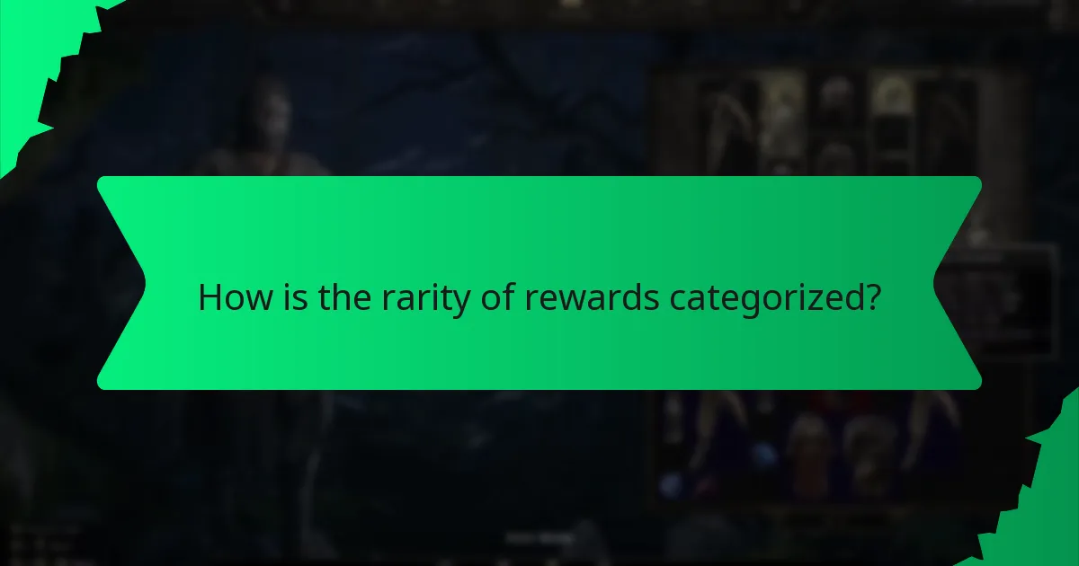 What does color coding signify in rewards?