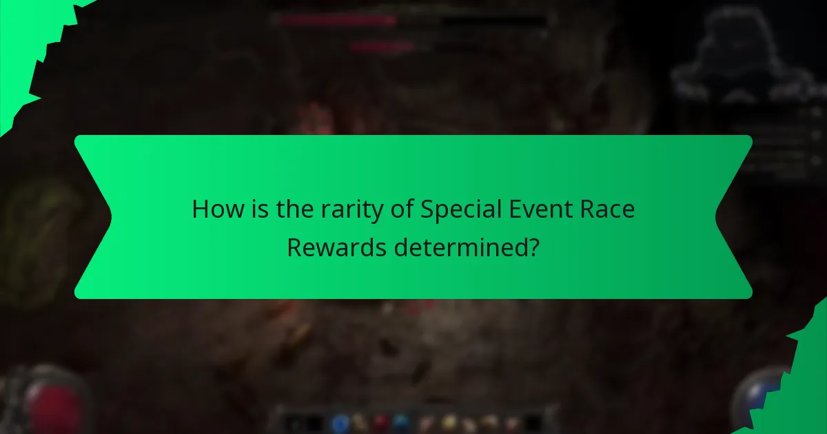 What colours are associated with Special Event Race Rewards?