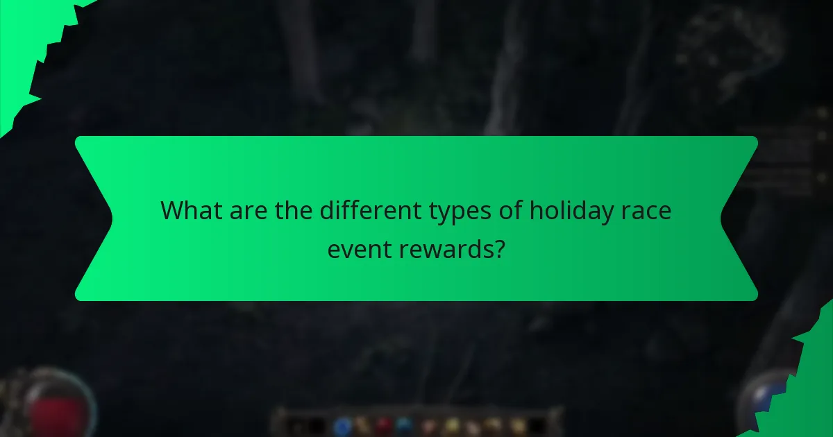 What colour schemes are used for holiday race event rewards?