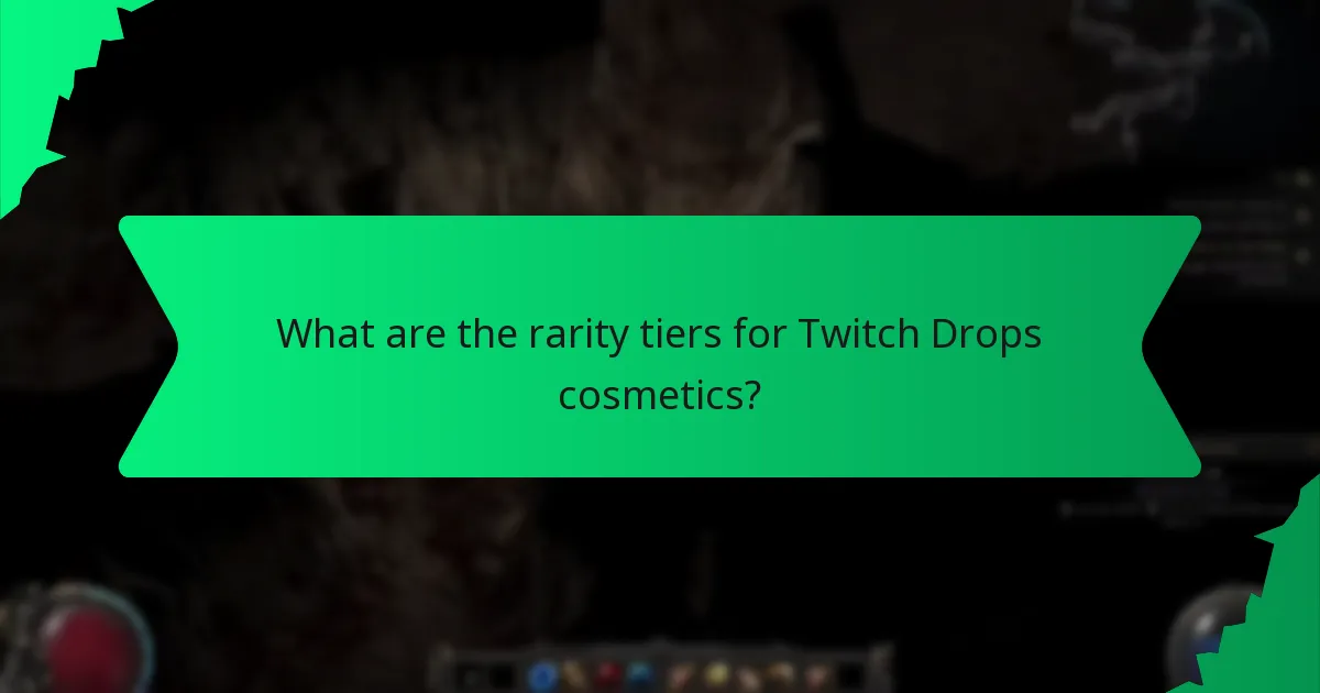 What colour options are available for Twitch Drops cosmetics?