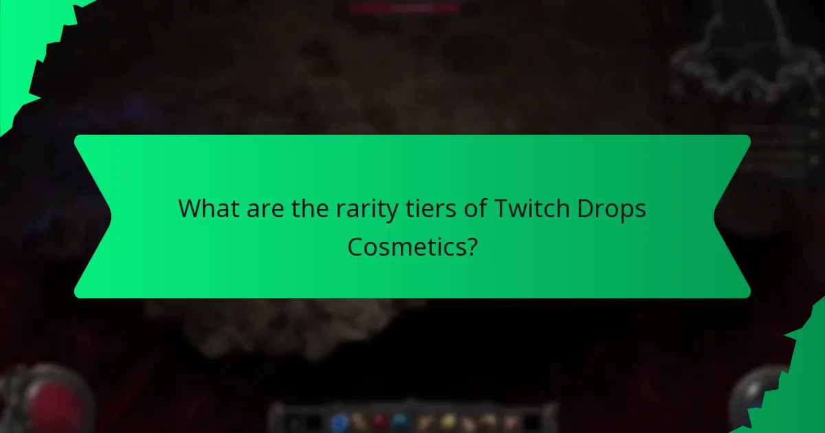 What colour options are available for Twitch Drops Cosmetics?