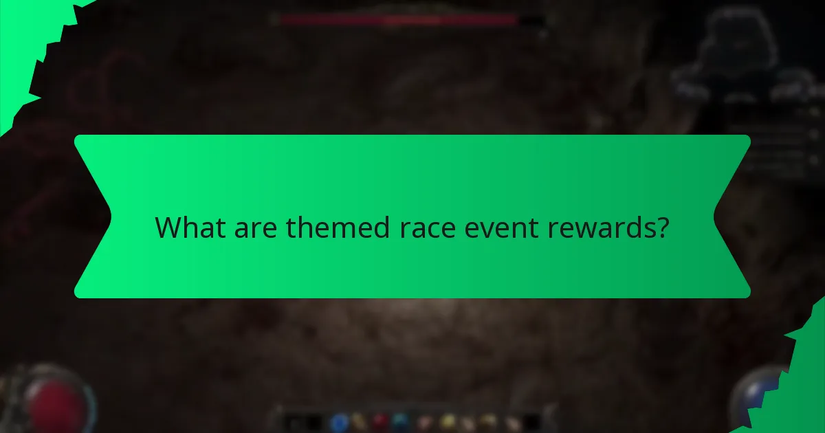 What effects do themed race rewards have?