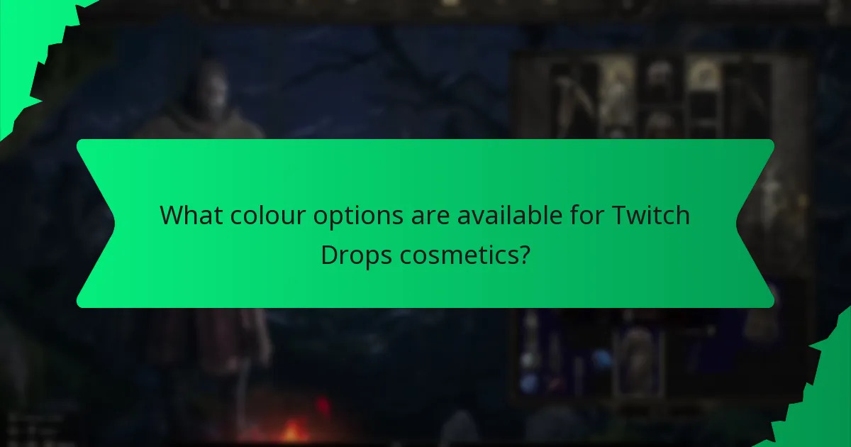 What effects do Twitch Drops cosmetics have?