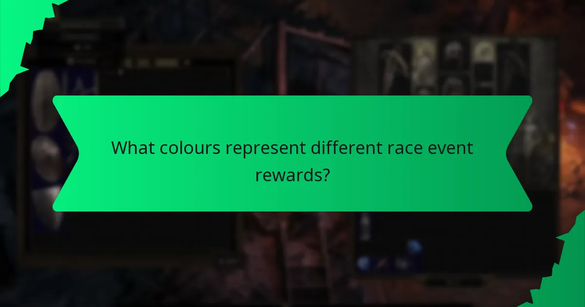 Which race event rewards are most sought after?