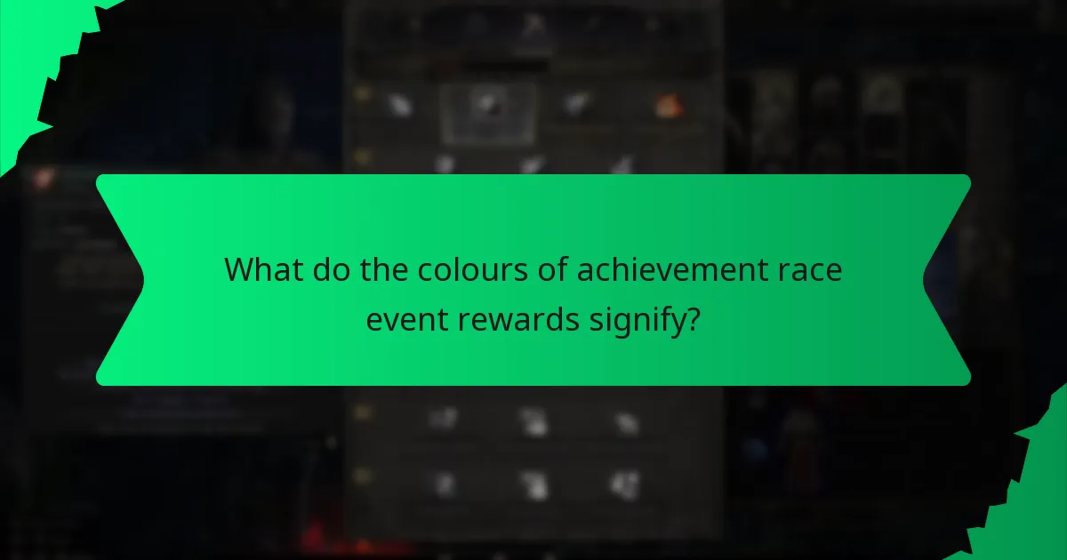 What special effects are associated with achievement race event rewards?